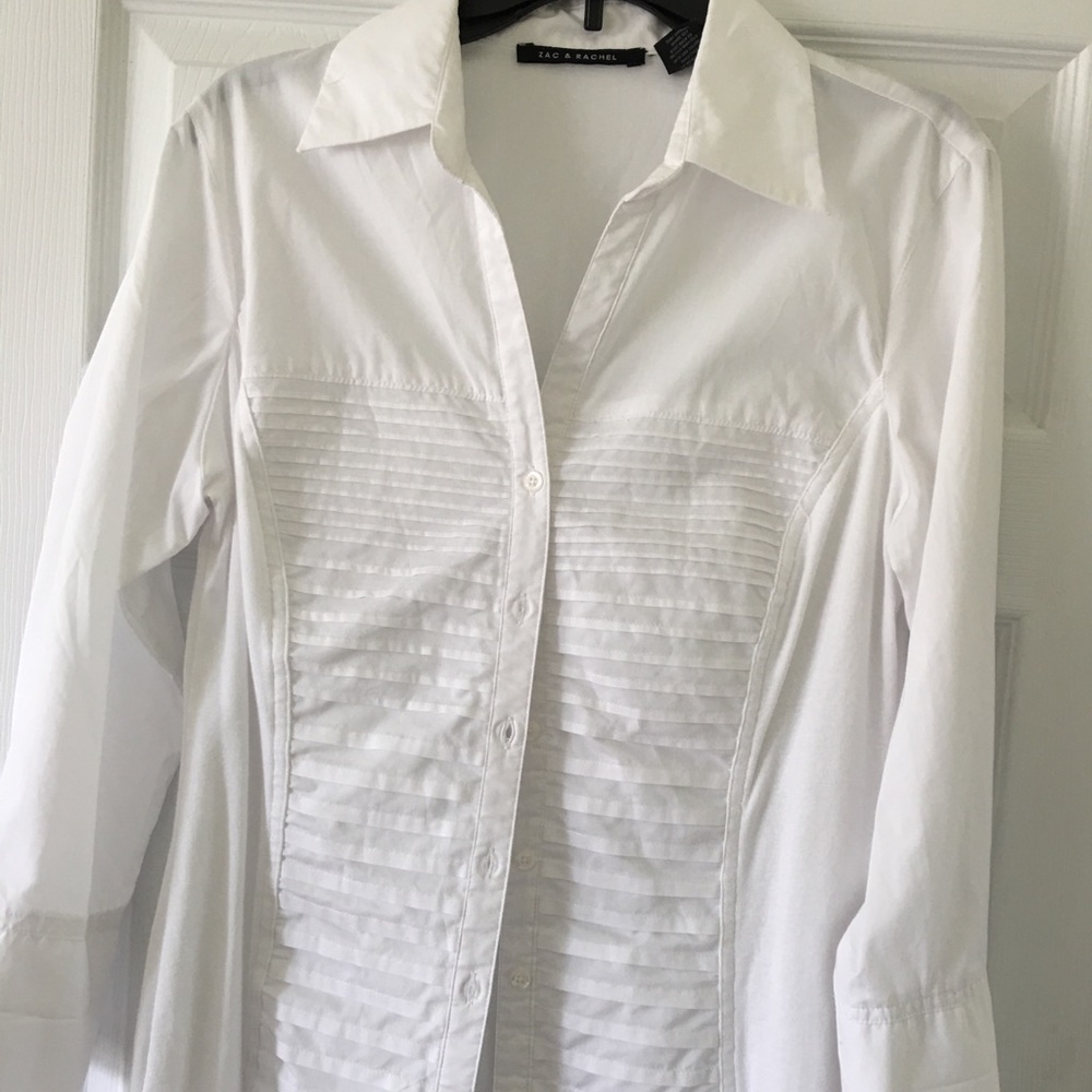 ❤️ZAC & RACHEL ❤️ white long sleeve top XL